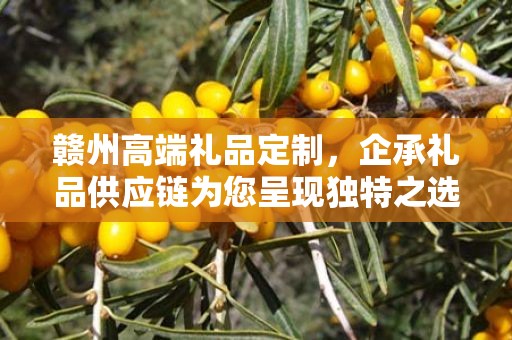 赣州高端礼品定制，企承礼品供应链为您呈现独特之选